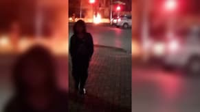 Watch: Hezbollah Supporters Set Tires on Fire