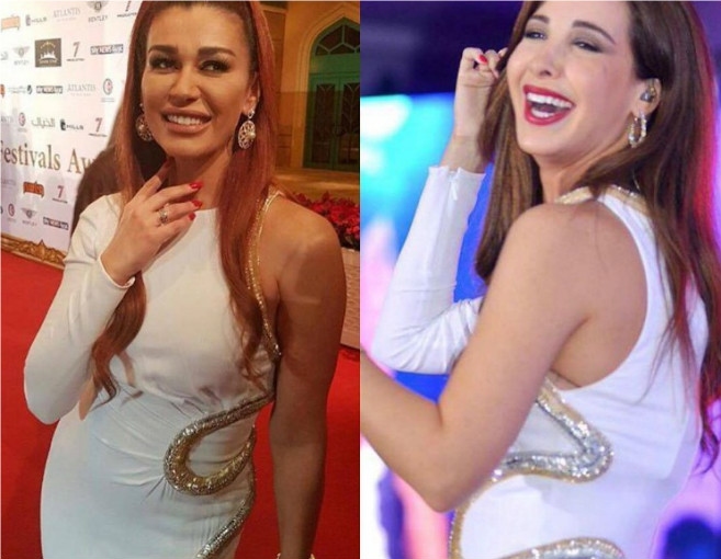 بالصورة: هل ارتدت نادين فستان نانسي؟