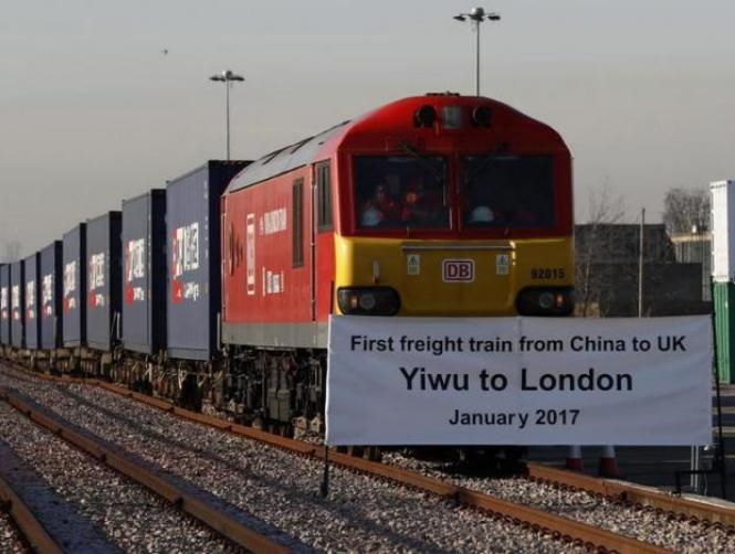 First freight train from China to Britain arrives in London