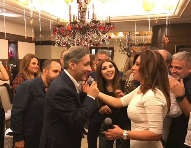 بالصور: هذا ما حصل في منزل نجوى كرم