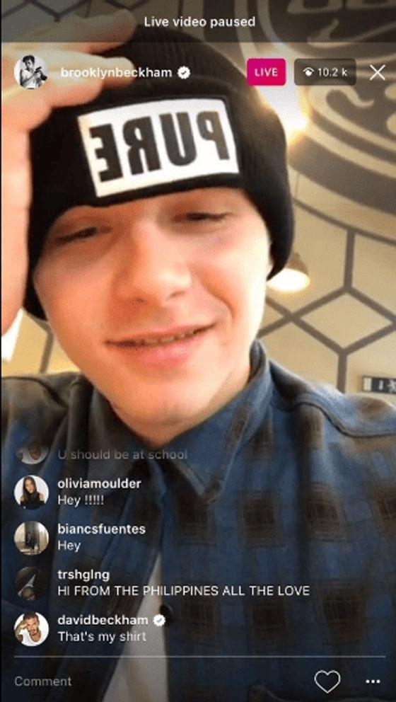 David Beckham Trolls His Son's Instagram Live in the Most Dad Way Ever