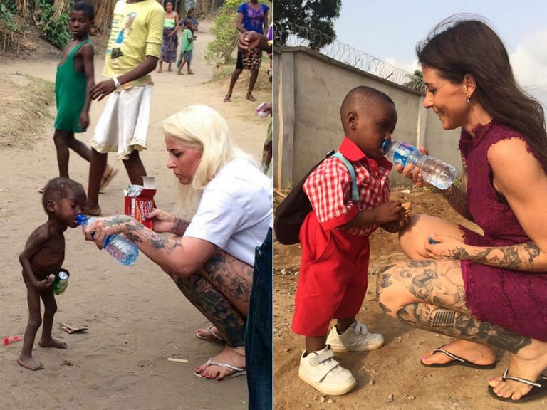 Recreated Photo of Hope, the Rescued Nigerian 'Witch Boy' 