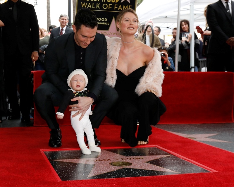 Maroon 5 Singer Adam Levine Presented with Hollywood Walk of Fame Star 