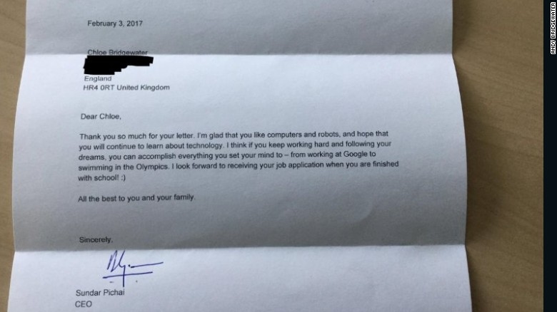 Girl, 7, Asks Google for a Job, Gets a Response