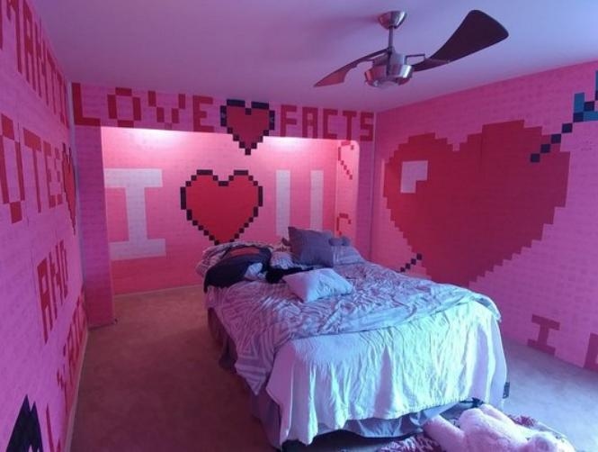 Husband Takes Valentine's Day Decoration to Next Level