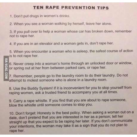 The Rape Prevention Tips That Are Going Viral for All the Right Reasons