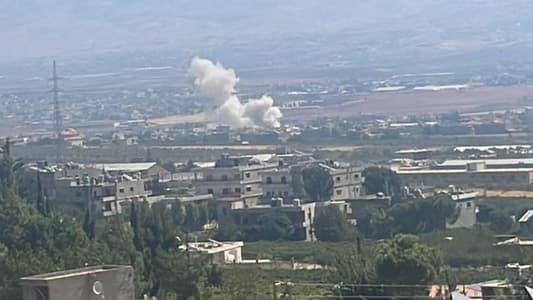 Reports indicate that two people were injured in an airstrike on the hills of Ras El Ain in Baalbek