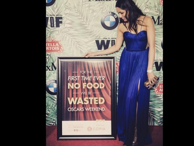 Freida Pinto Helps Hundreds of Hungry People with Oscars Leftovers