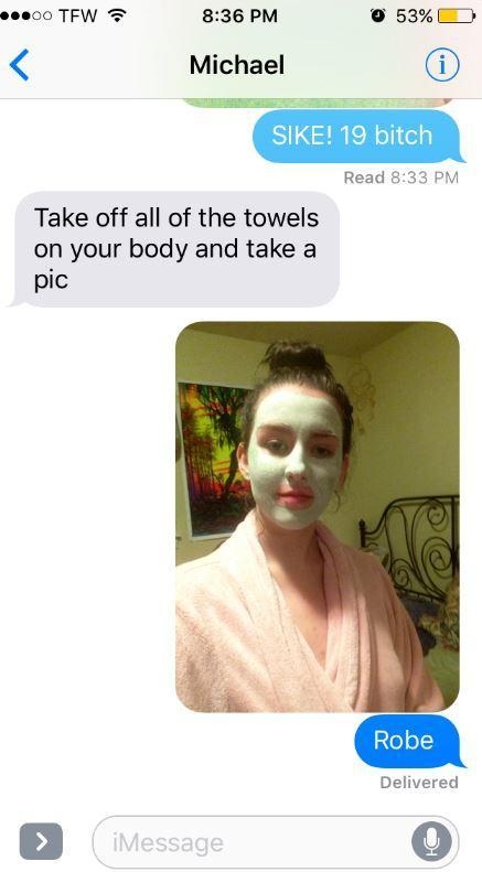 If Someone Asks You to Send Nude Pictures, Use This Amazing Response