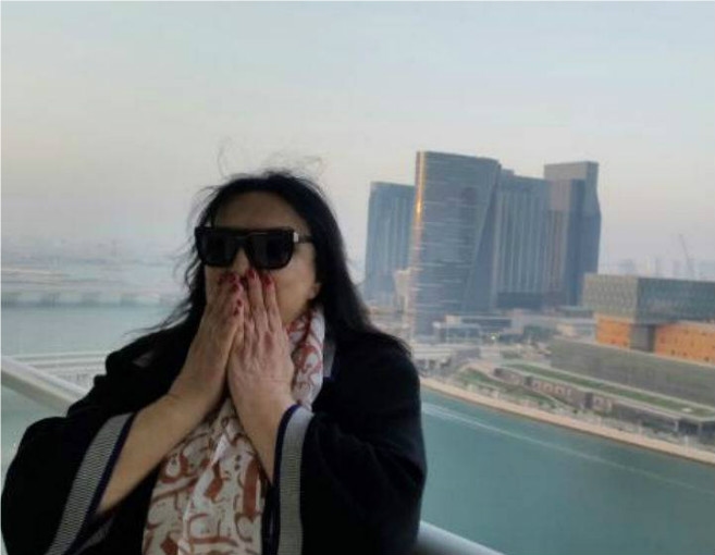 بالصور: سميرة توفيق تلبّي دعورة ولي عهد أبو ظبي 