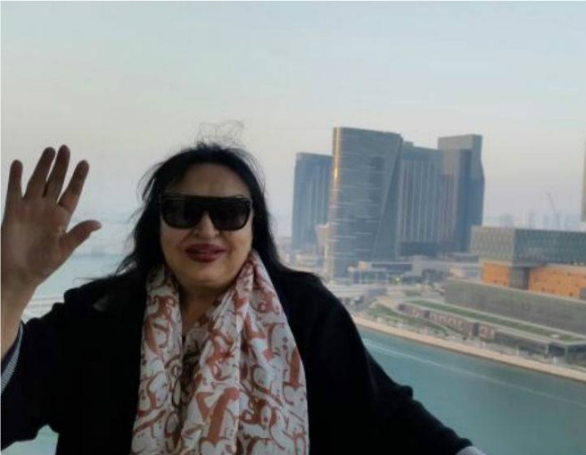بالصور: سميرة توفيق تلبّي دعورة ولي عهد أبو ظبي 