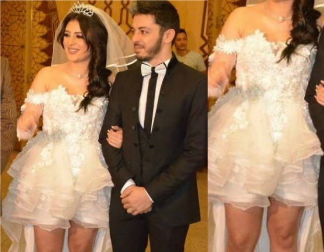 فستان زفافها القصير أشعل حرباً عليها... وهكذا ردّت