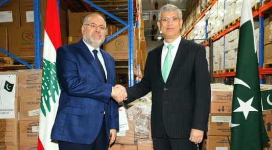 Ambassador of Pakistan hands over 1.6 tons of medicines for needy patients in Lebanon