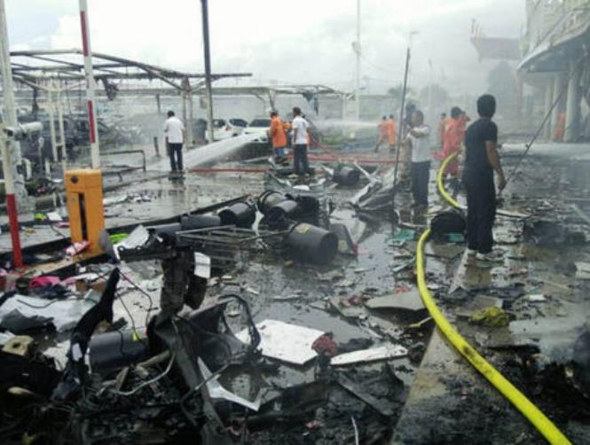 Photos: Double Explosion Hits Shopping Centre, Injures at Least 50