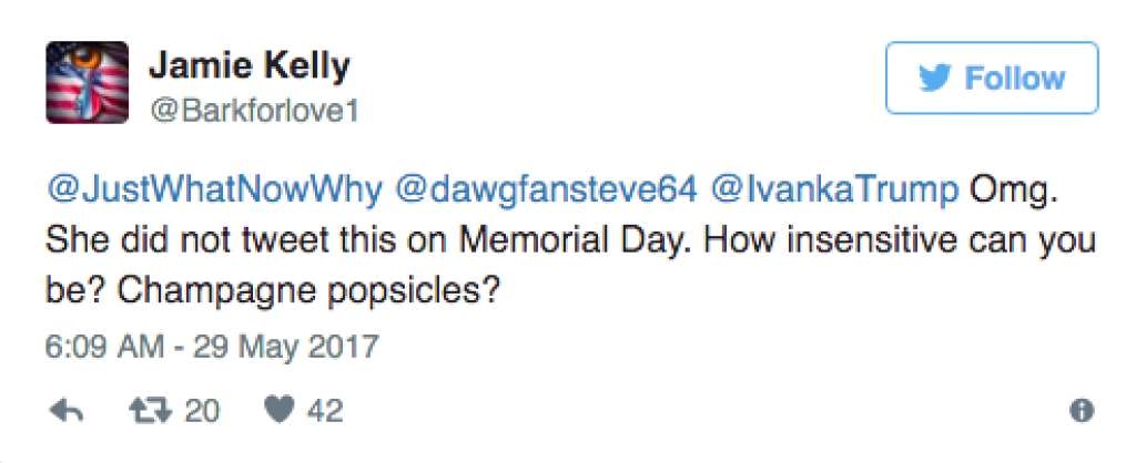 Photos: Ivanka Trump's 'Champagne Popsicles' Tweet on Memorial Day Gone Wrong 