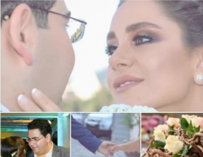 ديمة قندلفت تحتفل بعيد زواجها الثاني