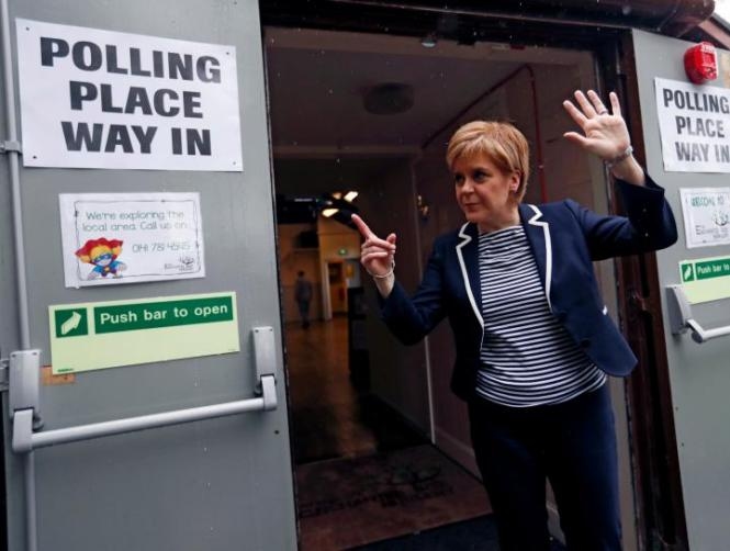 Scottish leader Sturgeon says election 'disastrous' for PM May