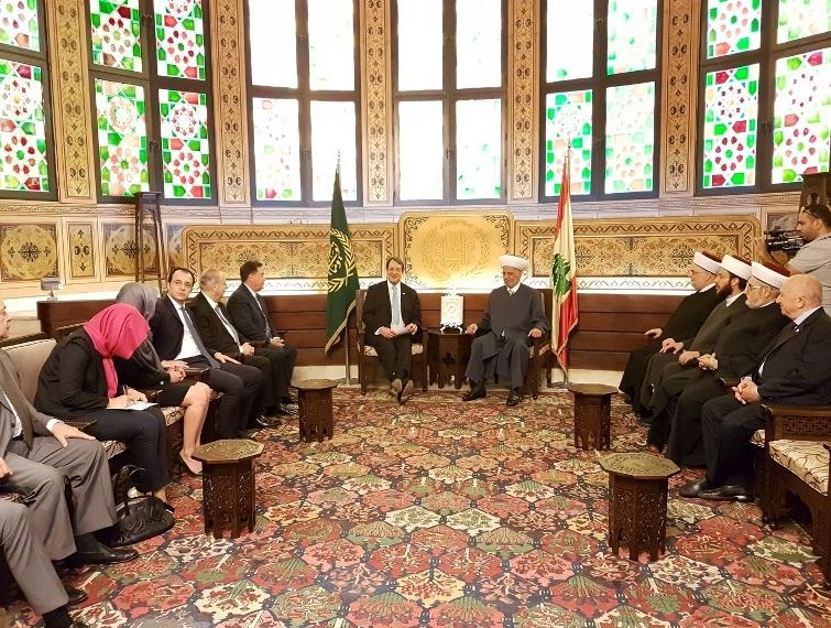 الرئيس القبرصي في دار الفتوى