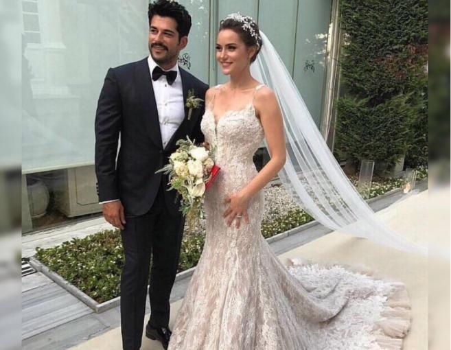 بالصورة: بوراك وفهرية تزوّجها وهكذا أطلاّ في زفافهما