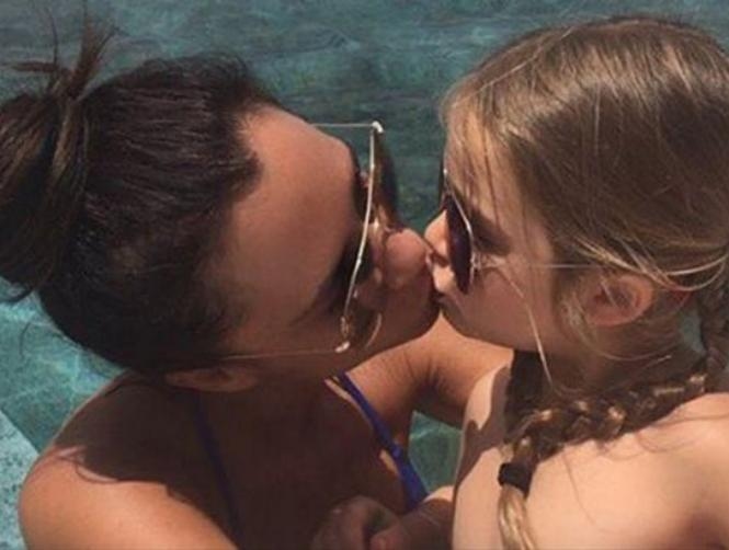 David Beckham Defends Kissing Daughter Harper, 5, on the Lips