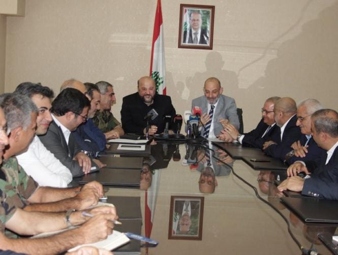 الرياشي والصراف التقيا رؤساء مجالس إدارة التلفزيونات