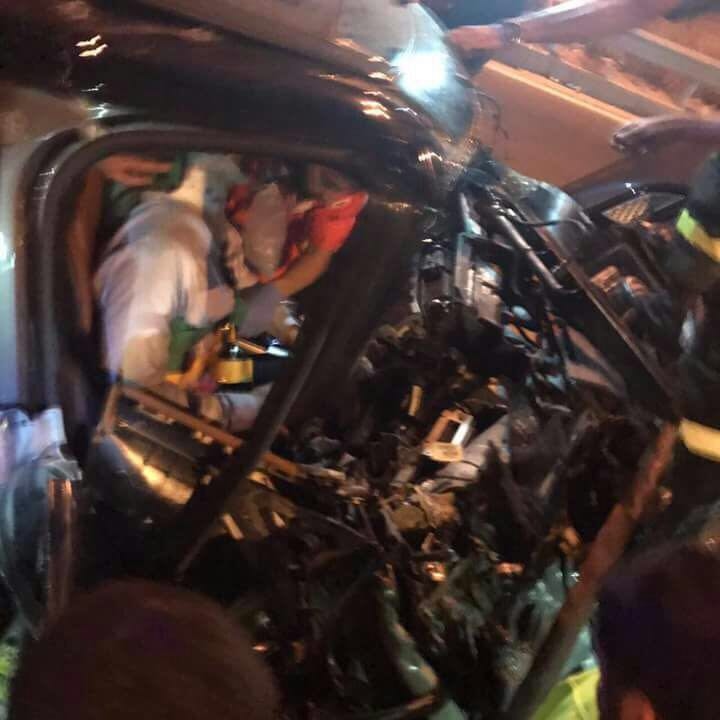 بالصور: إصابة ملحم زين في حادث سير مروّع...