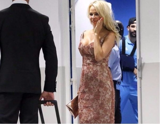 حبيب باميلا أندرسون يُصاب... فتهلع لمساندته