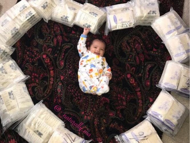 Photo Goes Viral After Mum Pumped 8 Gallons of Breast Milk