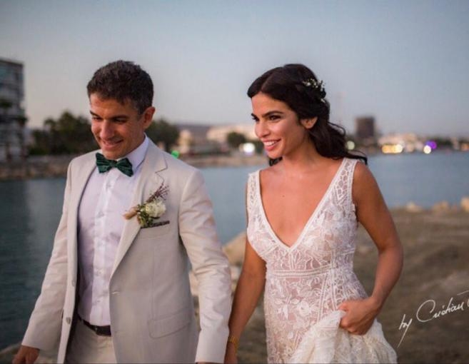 الصورة الأولى لريتا حايك وزوجها بعد زفافهما