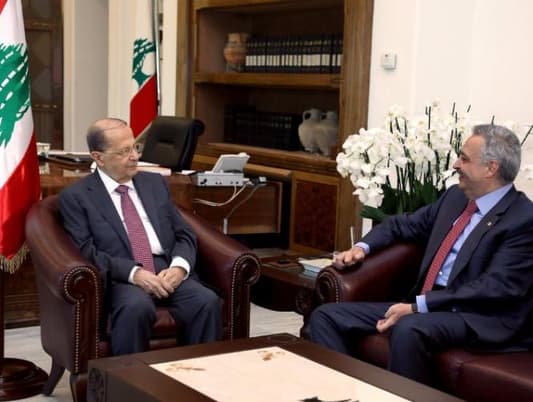 Aoun meets Arslan, Banking Control Commission