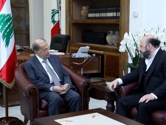 NNA: President Michel Aoun met with Minister of Information Melhem Riachy at Baabda palace on Thursday