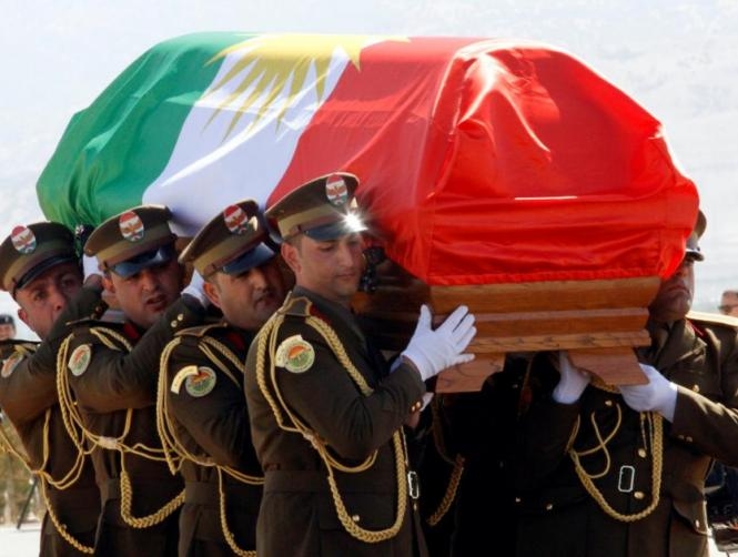 Former Iraqi president Talabani buried in Kurdish home region