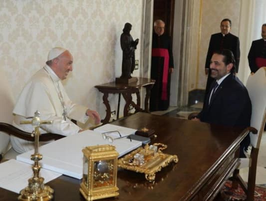 PM Saad Hariri after meeting with Pope Francis in Vatican: We are lucky to have coexistence in Lebanon between Christians and Muslims