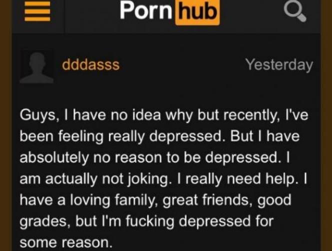Someone Asked Pornhub for Mental Health Advice, and Pornhub Delivered