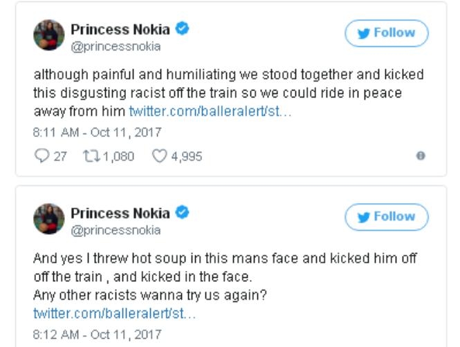 Racist Thrown off New York Subway and Covered in Hot Soup