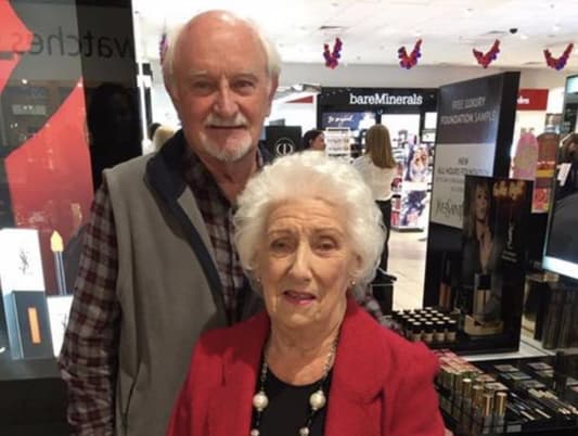 Elderly Man Learns to Do Wife's Makeup Before She Turns Blind