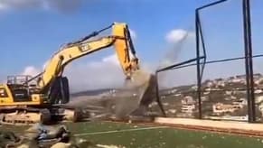 Watch: Municipal Stadium Demolished in Kfarkela