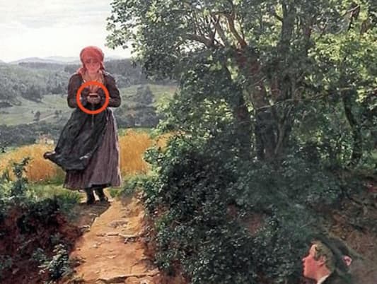 150-Year-Old Painting Appears to Show Woman Using iPhone