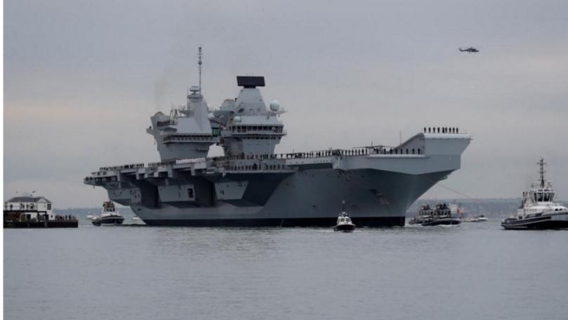 Britain's new 3 billion pound warship has a leak