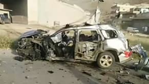 بالفيديو: قصف سيارة وسقوط شهيدين