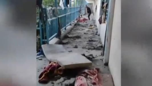 Palestinian TV: More than 200 martyrs recorded in the Israeli shelling on the Fakhoura School affiliated with UNRWA in Gaza