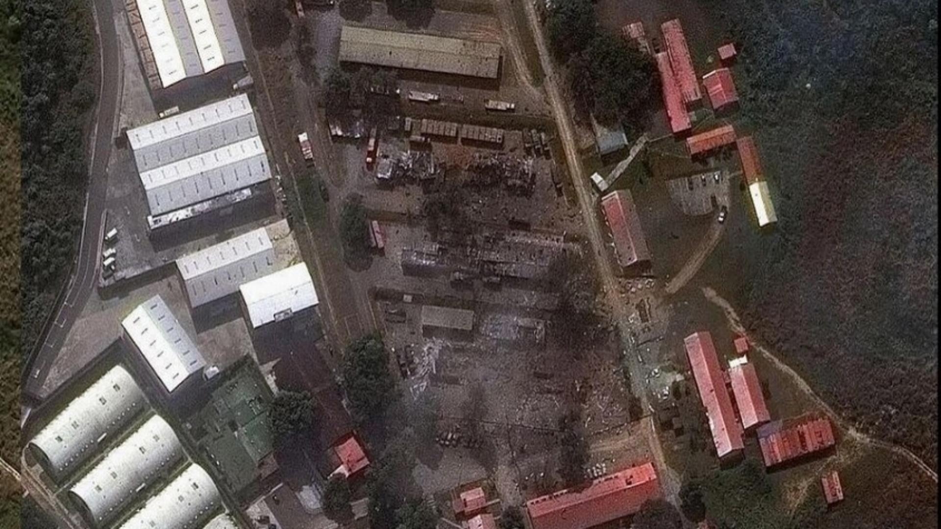 Photos: Strikes Hit Maduro’s Headquarters Before His Arrest