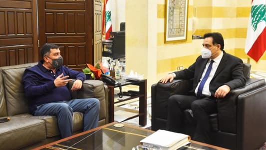 Diab meets delegation of Families of Lebanese Students Abroad Association
