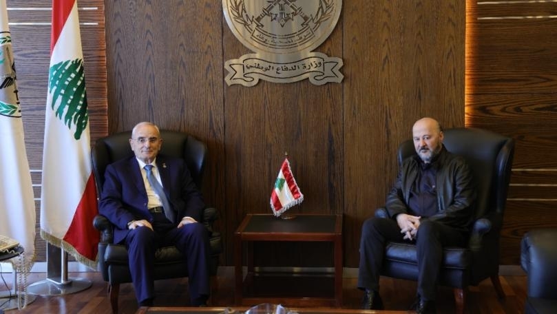 Defense Minister discusses general situation with MP Riachy, receives Audit Bureau Head