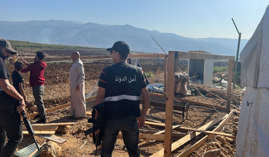 State Security removes illegal refugee tents in Hasbaya vicinity