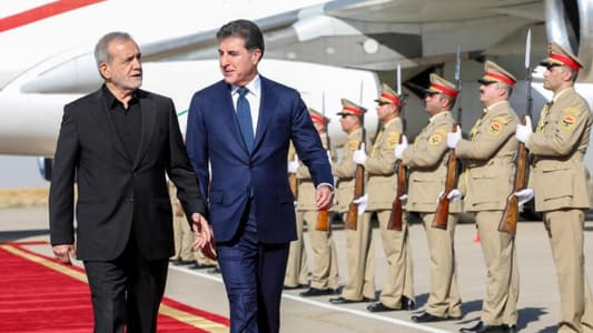 Iran president arrives in Iraqi Kurdistan on day two of visit