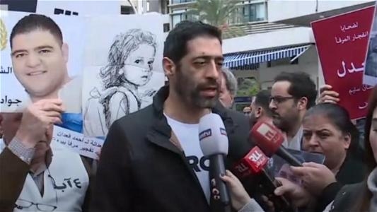 MP Elias Hanakash in front of the Palace of Justice: How is it possible to ask the families of the victims of the port explosion to be peaceful?! We want international cooperation to investigate the file