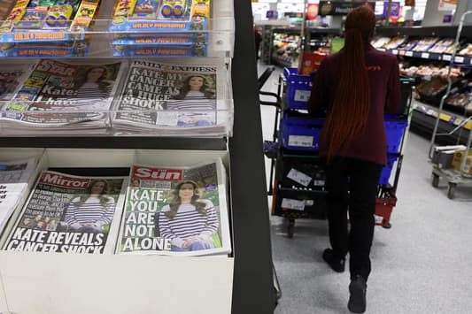 British Princess Kate's Shock Cancer Diagnosis Dominates Front Pages