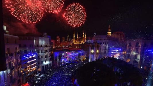 بالصّور: بيروت "تشتعل" ليلة رأس السنة