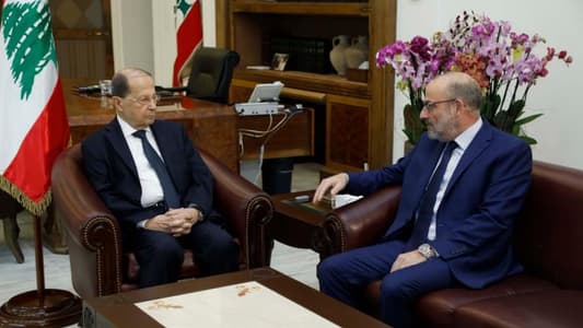 Aoun tackles security situation with Sarraf